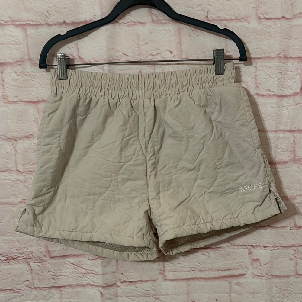 Sacre quilted shorty shorts w/mesh liner